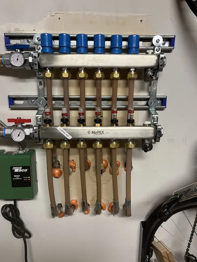 Plumber performing Gas Line Installation at a residential property in Bainbridge Island